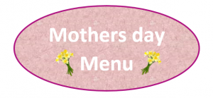 New Mothers Day Menu