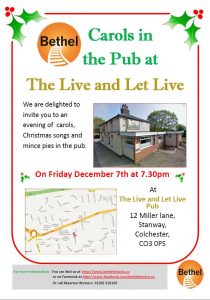 Carols in the Pub 2018