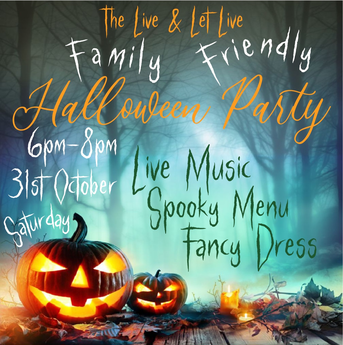 Halloween party at the Live and Let Live Stanway, Colchester