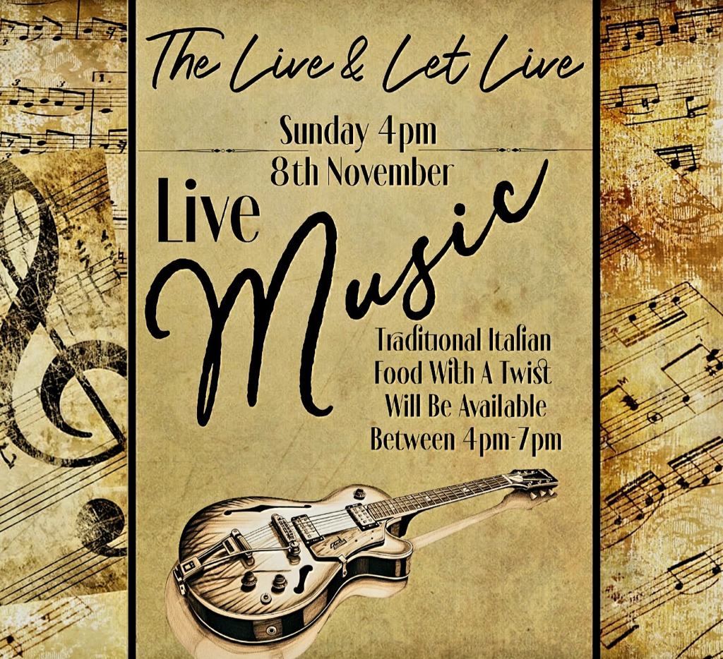 Italian Weekend at the Live and Let Live.